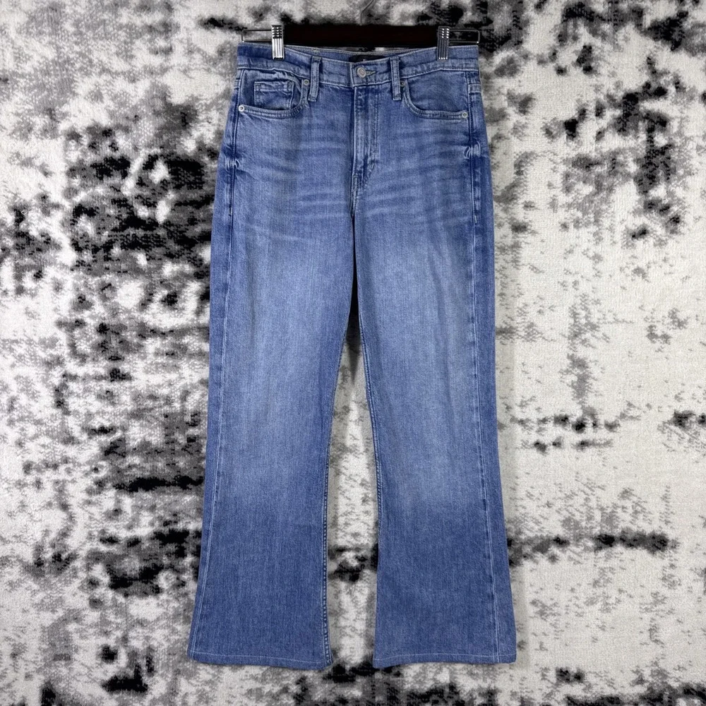 Banana Republic Relaxed‎ Flare Jeans Womens Size 26 Hippie Bohemian Stretch